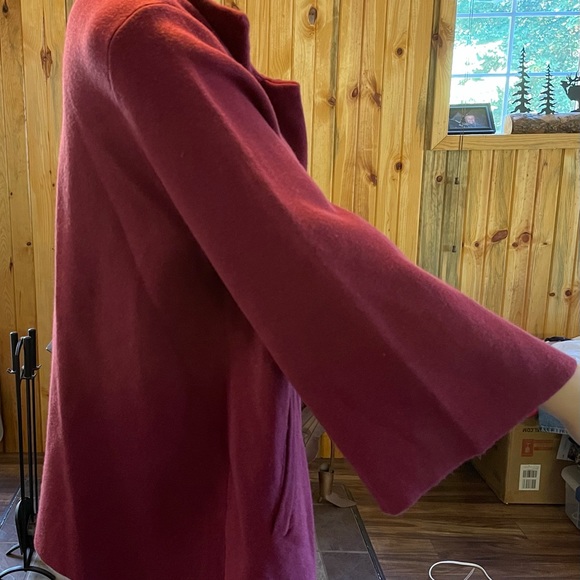 Vintage 90s Basic Editions Maroon Sweater Jacket - Picture 2 of 6